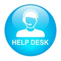 Help desk support icon web button Royalty Free Stock Photo
