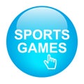 sports games icon button on white Royalty Free Stock Photo