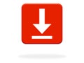 Red Button with arrow icon - Download Royalty Free Stock Photo