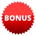 Red button bonus Royalty Free Stock Photo