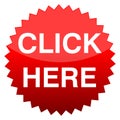 Red button click here Royalty Free Stock Photo