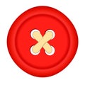 red button icon art design