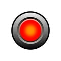 Red button isolate on white background illustration Royalty Free Stock Photo