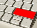 Red button of a keyboard Royalty Free Stock Photo