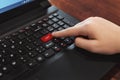 Red button `Learn` on keyboard Royalty Free Stock Photo