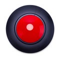 Red Button Top View Royalty Free Stock Photo