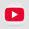Red button video player media You Tube