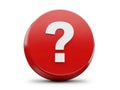 Red button with white question mark Royalty Free Stock Photo