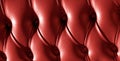 Red buttoned leather pattern Royalty Free Stock Photo