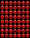 Red buttons with pictograms