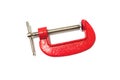 Red C Clamp Royalty Free Stock Photo