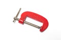 Red C Clamp Royalty Free Stock Photo