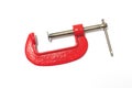 Red C Clamp Royalty Free Stock Photo