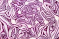 Red cabbage cut closeup texture Royalty Free Stock Photo