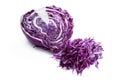 Red cabbage isolated on white background Royalty Free Stock Photo