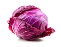 Red cabbage isolated on white background Royalty Free Stock Photo