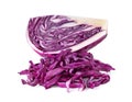 Red cabbage over white background Royalty Free Stock Photo