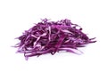 Red cabbage over white background Royalty Free Stock Photo