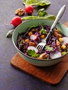 Red cabbage salad Royalty Free Stock Photo