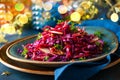 Red Cabbage salad Royalty Free Stock Photo