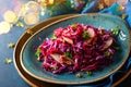 Red Cabbage salad Royalty Free Stock Photo