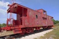 Red Caboose Royalty Free Stock Photo