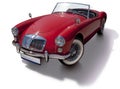 Red cabriolet Royalty Free Stock Photo