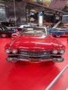 A red cadillac in museum Royalty Free Stock Photo