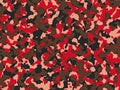 Red camouflage pattern Royalty Free Stock Photo