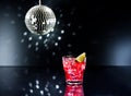 Red Campari Cocktail Royalty Free Stock Photo