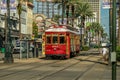 Red Canal Street Trolley