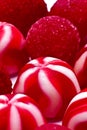 Red candies and jellies Royalty Free Stock Photo