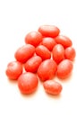Red candies on white background Royalty Free Stock Photo