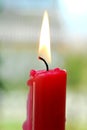 Red candle Royalty Free Stock Photo