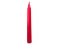 Red candle candlestick isolated on the white background Royalty Free Stock Photo