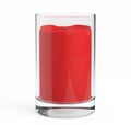 Red Candle with Glass Candlestick Royalty Free Stock Photo
