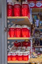 Red Candles Grave Royalty Free Stock Photo