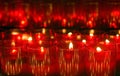 Red candle lights Royalty Free Stock Photo