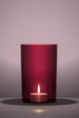 red candle with space for your content Royalty Free Stock Photo