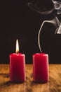 Red Candles Royalty Free Stock Photo