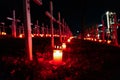 Red Candles at the Field of Crosses