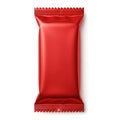 Red candy bar wrapper isolated on white background Royalty Free Stock Photo