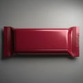 Red candy bar wrapper isolated on white background Royalty Free Stock Photo