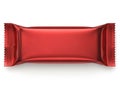Red candy bar wrapper isolated on white background Royalty Free Stock Photo