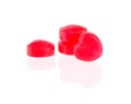 Red candy hearts