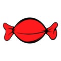 Red candy wrap icon, icon cartoon Royalty Free Stock Photo