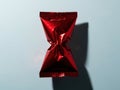 Red candy wrapper isolated on white background Royalty Free Stock Photo