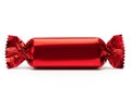 Red candy wrapper isolated on white background Royalty Free Stock Photo