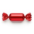 Red candy wrapper isolated on white background Royalty Free Stock Photo