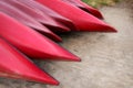 Red Canoes Royalty Free Stock Photo